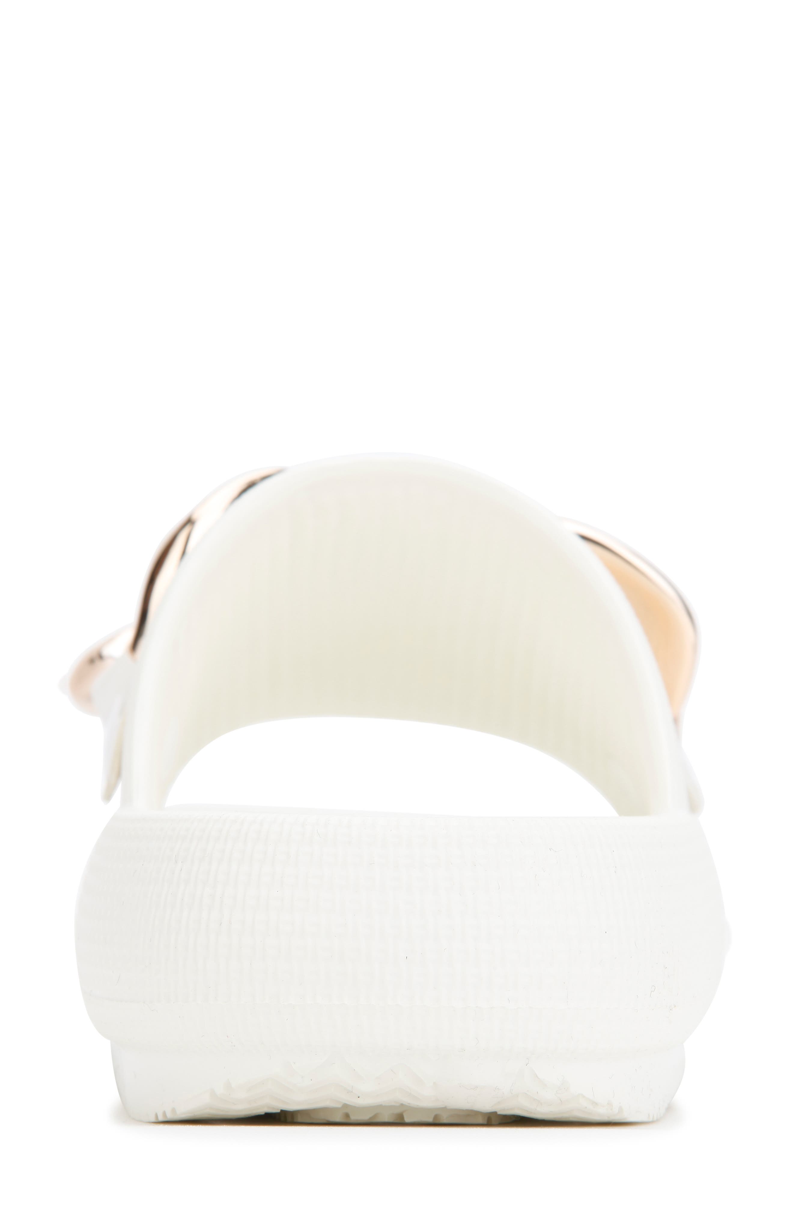 Mello Chain Slide Sandal, Alternate, color, WHITE