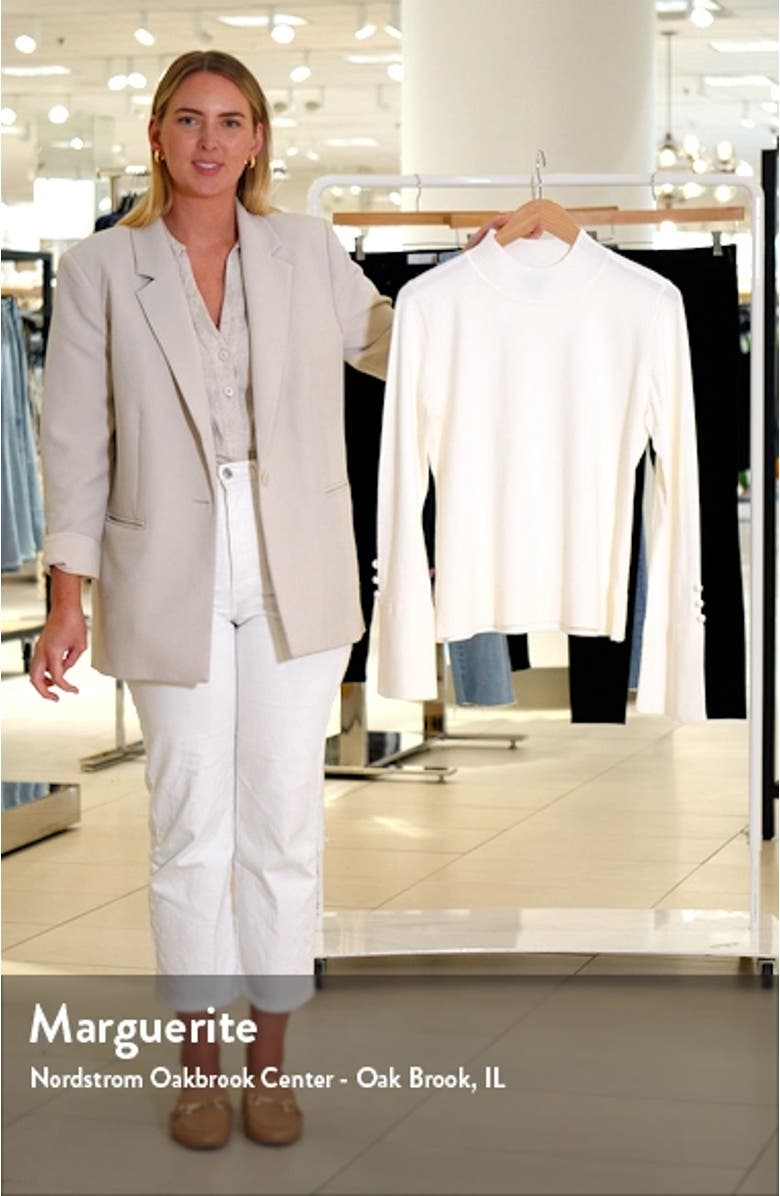 Imitation Pearl Cuff Sweater, sales video thumbnail