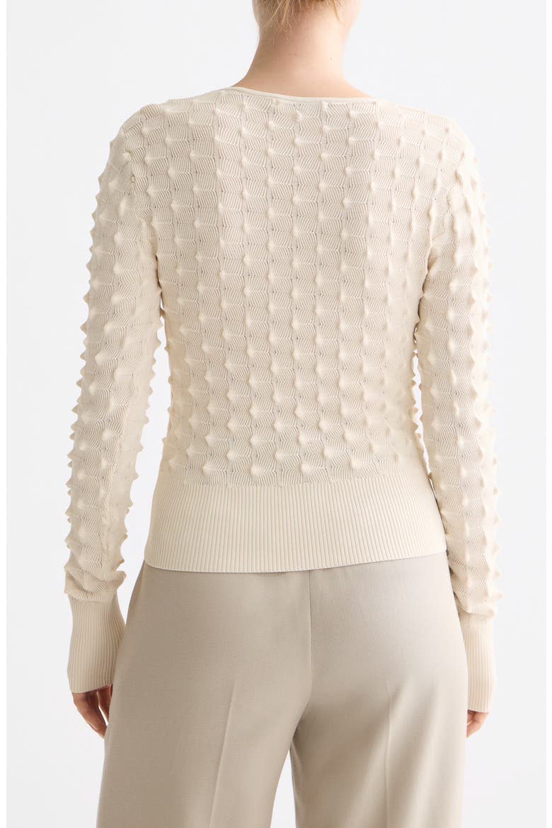Textured Stitch Sweater, Alternate, color, EGGNOG