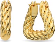 EYE CANDY LOS ANGELES Heloise Twist Hoop Earrings