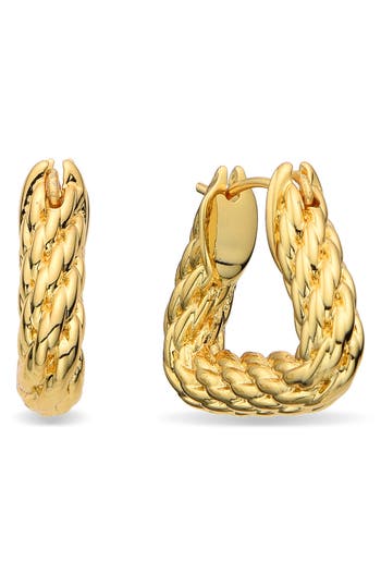 Eye Candy Los Angeles Heloise Twist Hoop Earrings