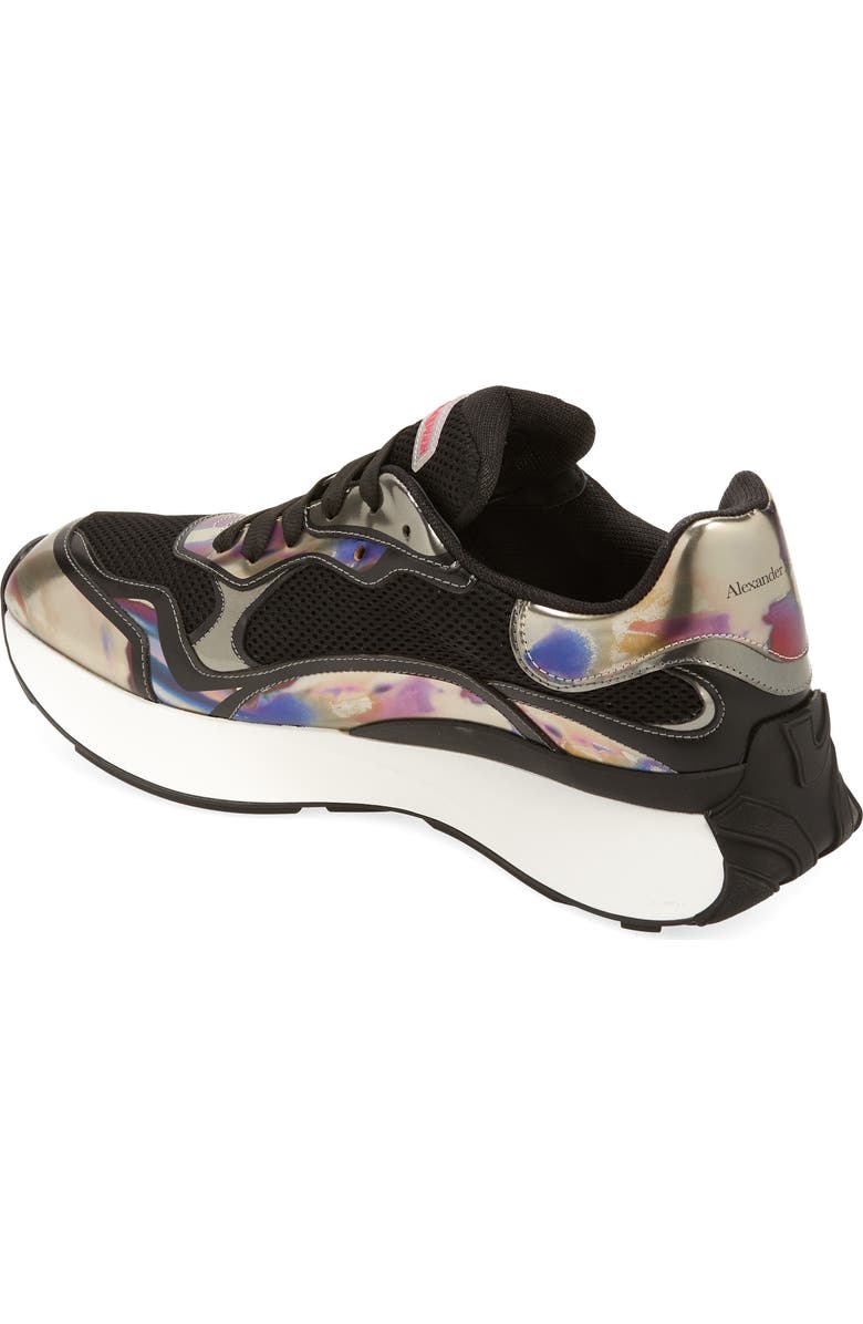 McQueen Sprint Runner Sneaker, Alternate, color, Black/ White/ Multi