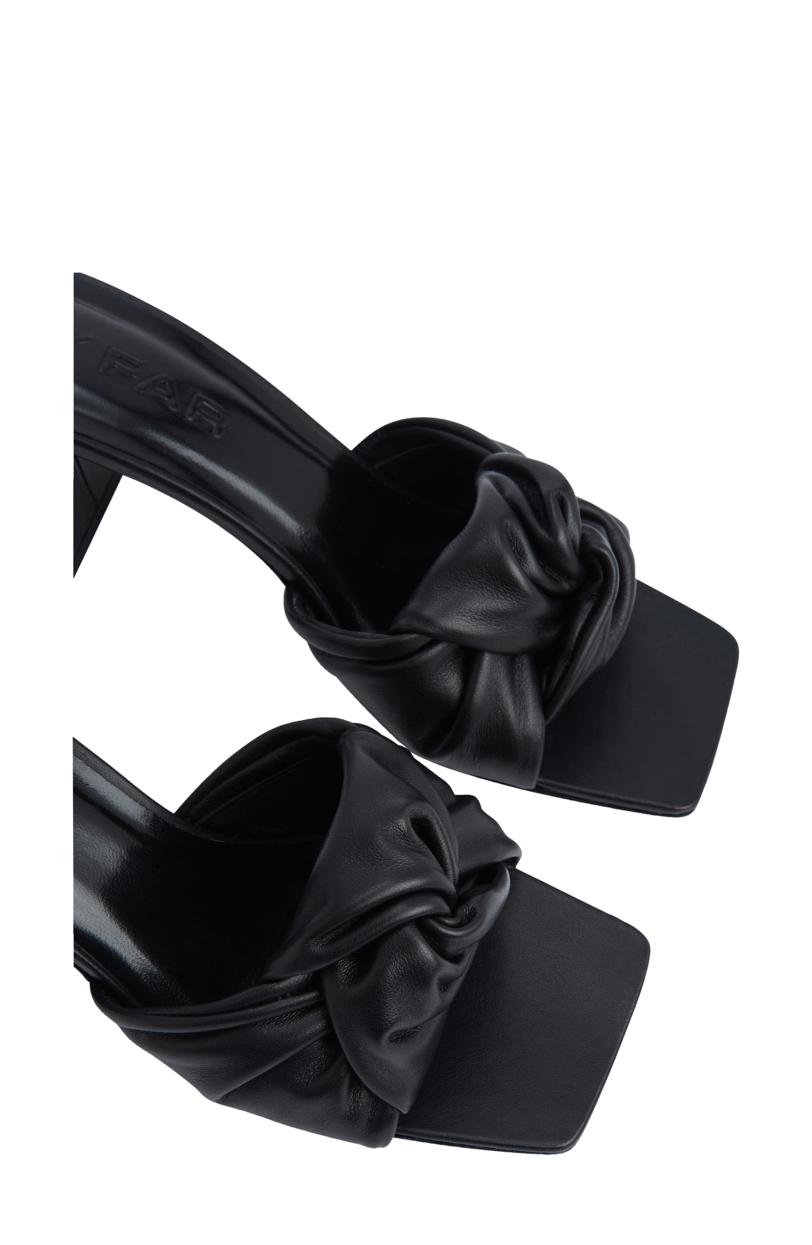 By Far Lamar Twist Square Toe Slide Sandal, Alternate, color, 