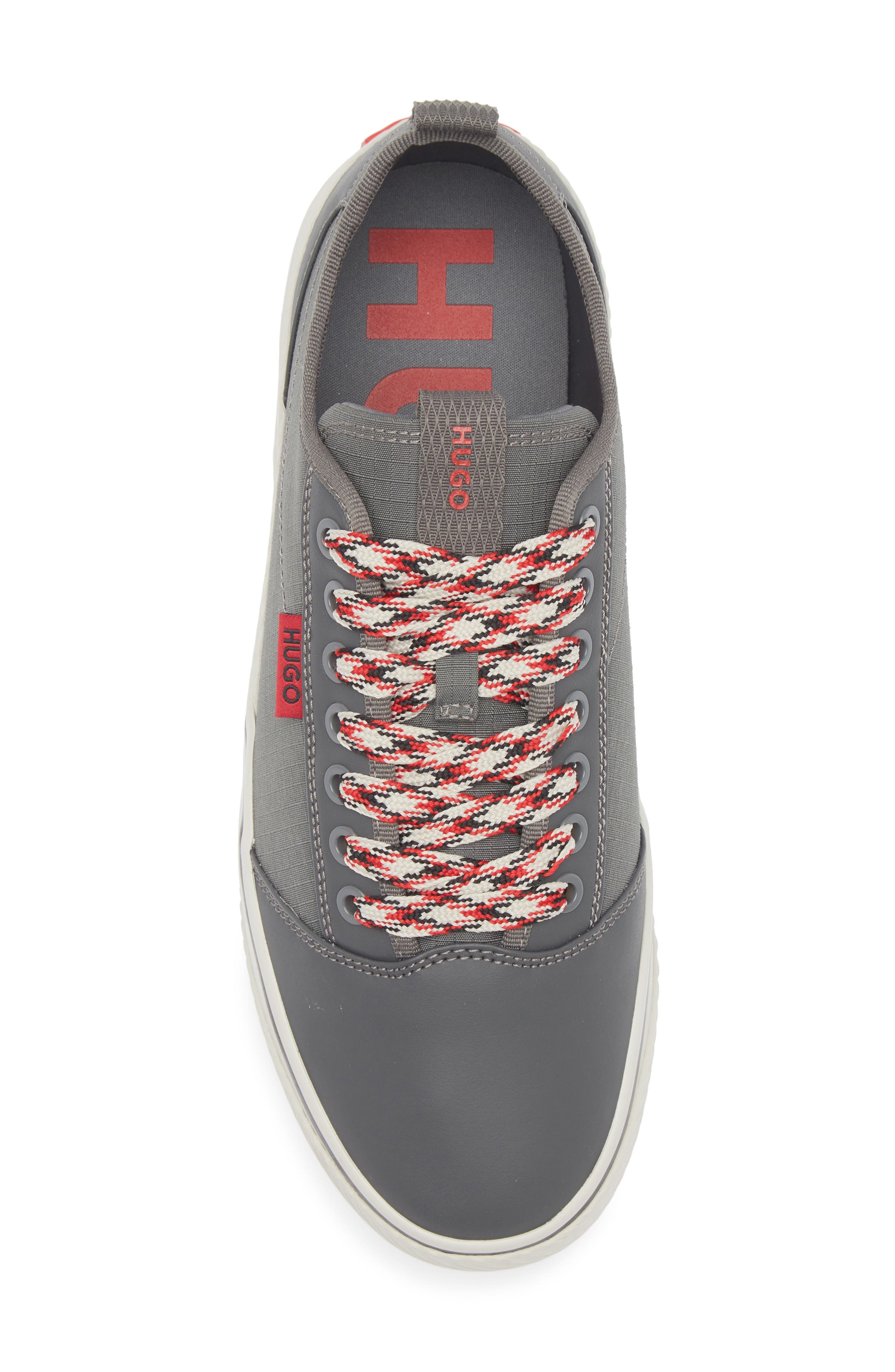BOSS Dyer Tennis Sneaker, Alternate, color, Dark Grey