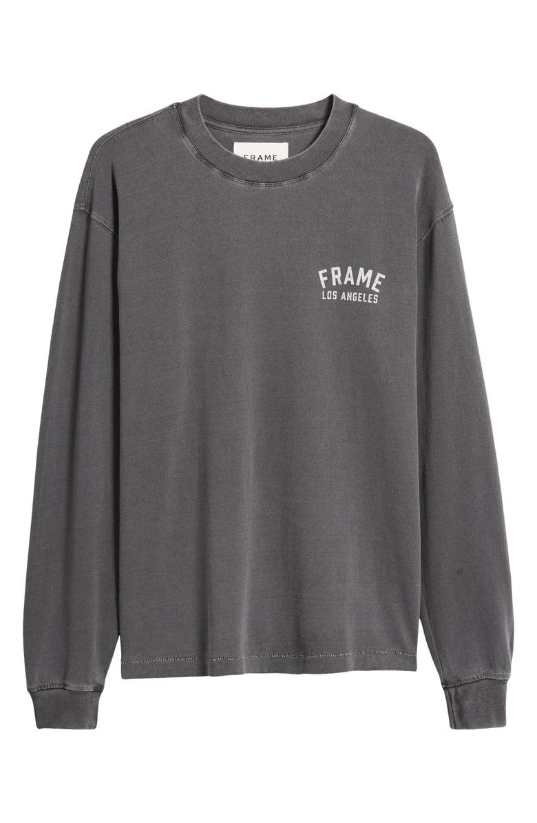 FRAME Vintage Logo Print Long Sleeve T-Shirt, Main, color,