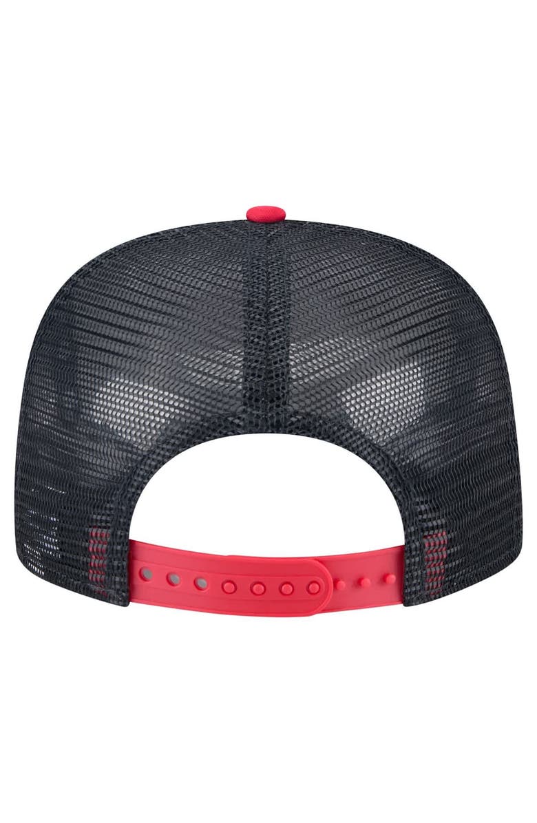 New Era Men's New Era White/Red Minnesota Twins Retro Script Trucker 9FIFTY Snapback Hat, Alternate, color, White