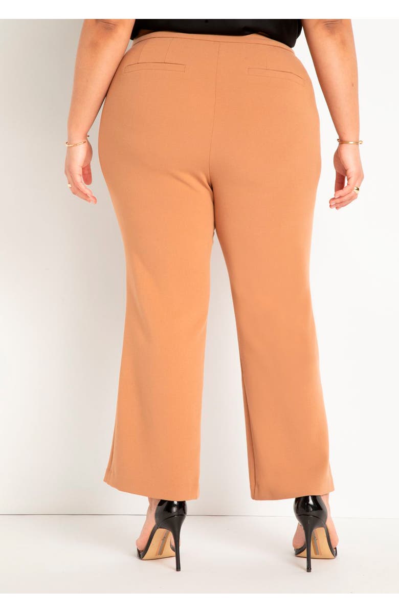 ELOQUII The 365 Suit Crop Flare Leg Trouser, Alternate, color, Biscuit