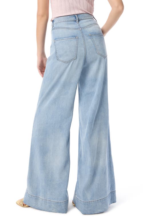 Dee Ocleppo Tabitha Seamed Wide Leg Jeans In Blue