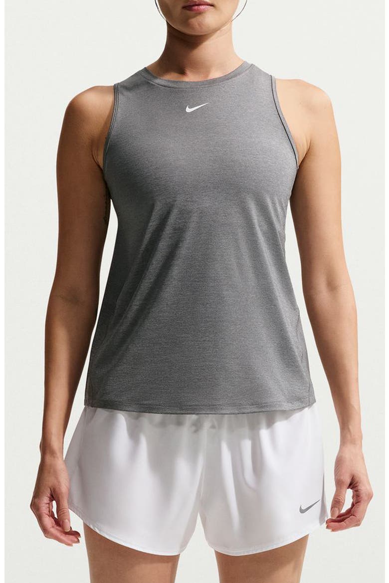 One Dri-FIT Tank, Main, color, 085 SMKGRY/WHITE