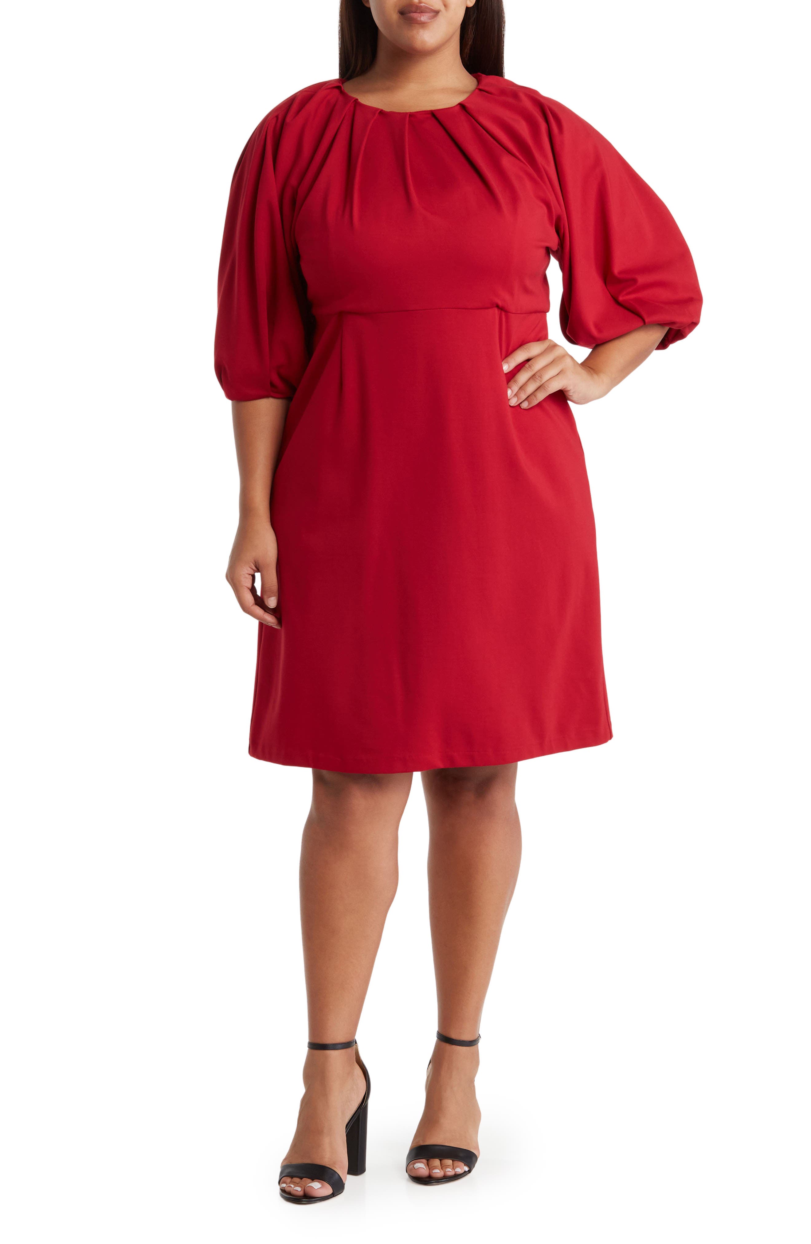 Balloon Sleeve Dress