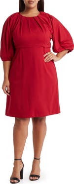 Renee C Balloon Sleeve Dress