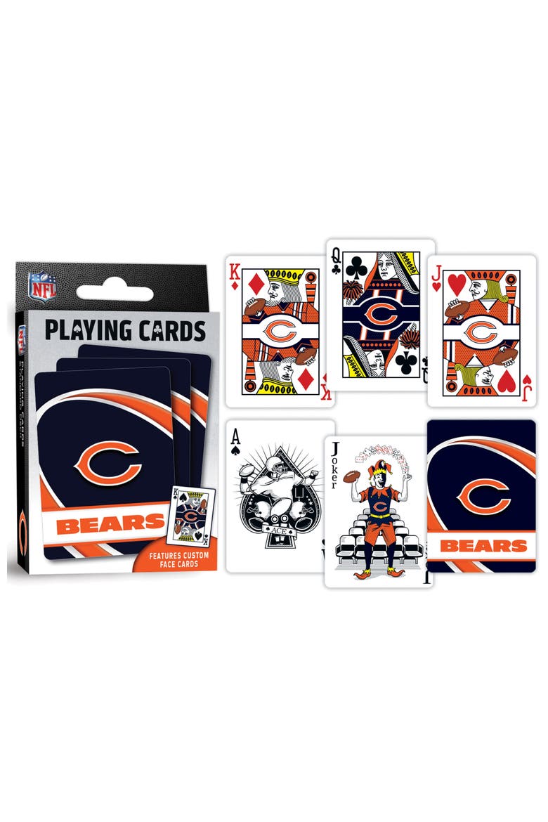 Chicago Bears Playing Cards, Alternate, color, Multicolor