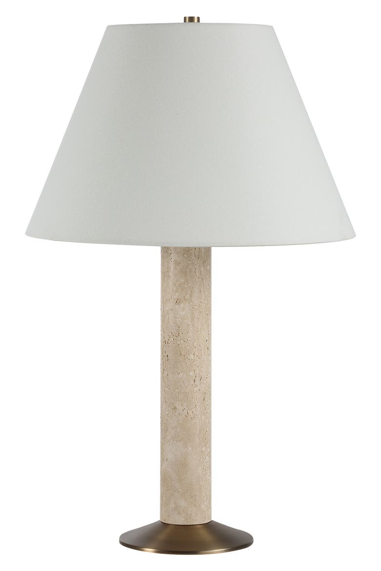 Tamara Travertine Table Lamp, Main, color, NO COLOR