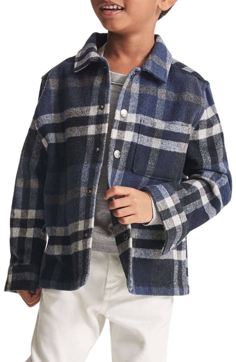 Reiss Kids' Marjon Jr. Plaid Button-Up Shirt, Alternate, color, 