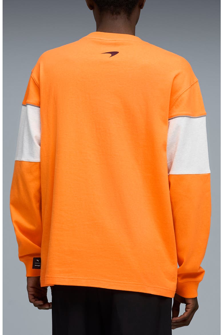 McLaren Long Sleeve Cotton Graphic T-Shirt, Alternate, color, PAPAYA