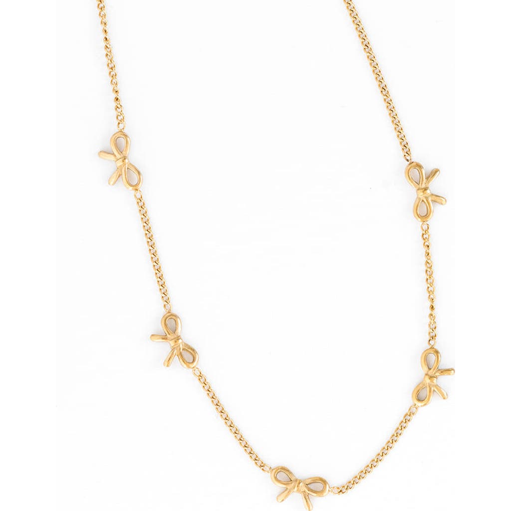 Pip Pop Bow Repeat Necklace in Gold  product