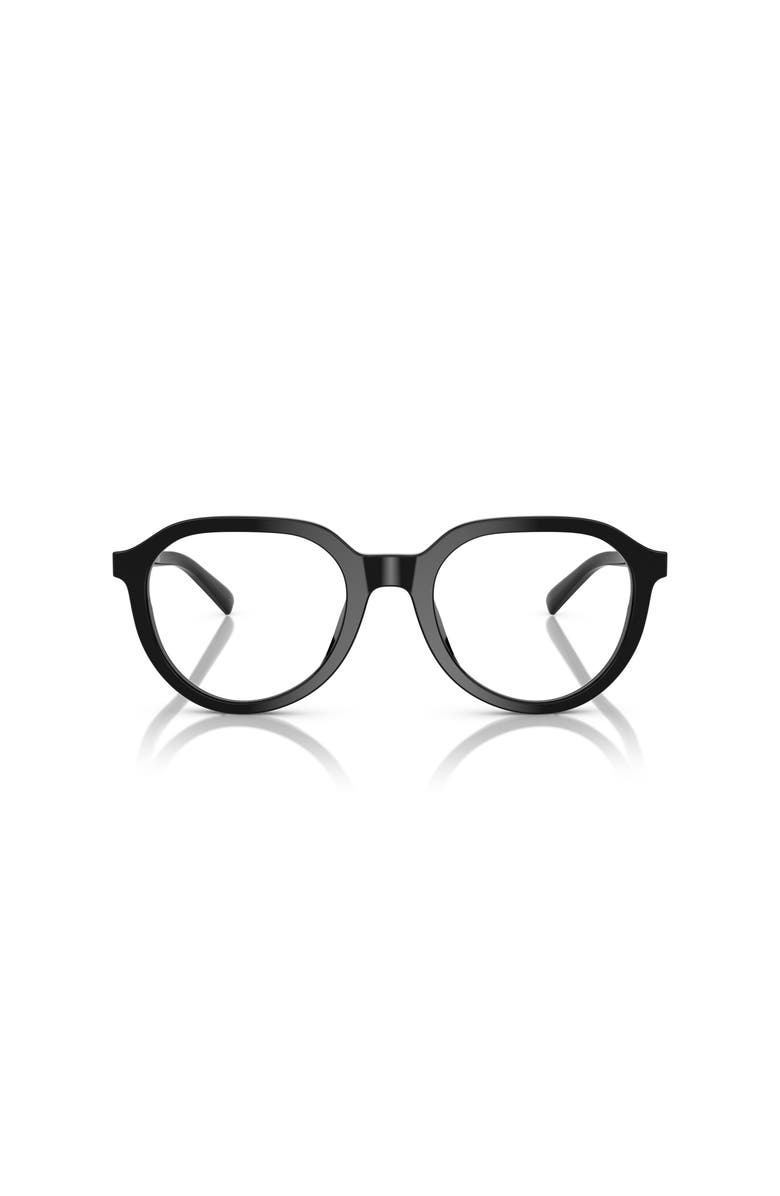 Michael Kors 53mm Round optical glasses, Alternate, color, Black