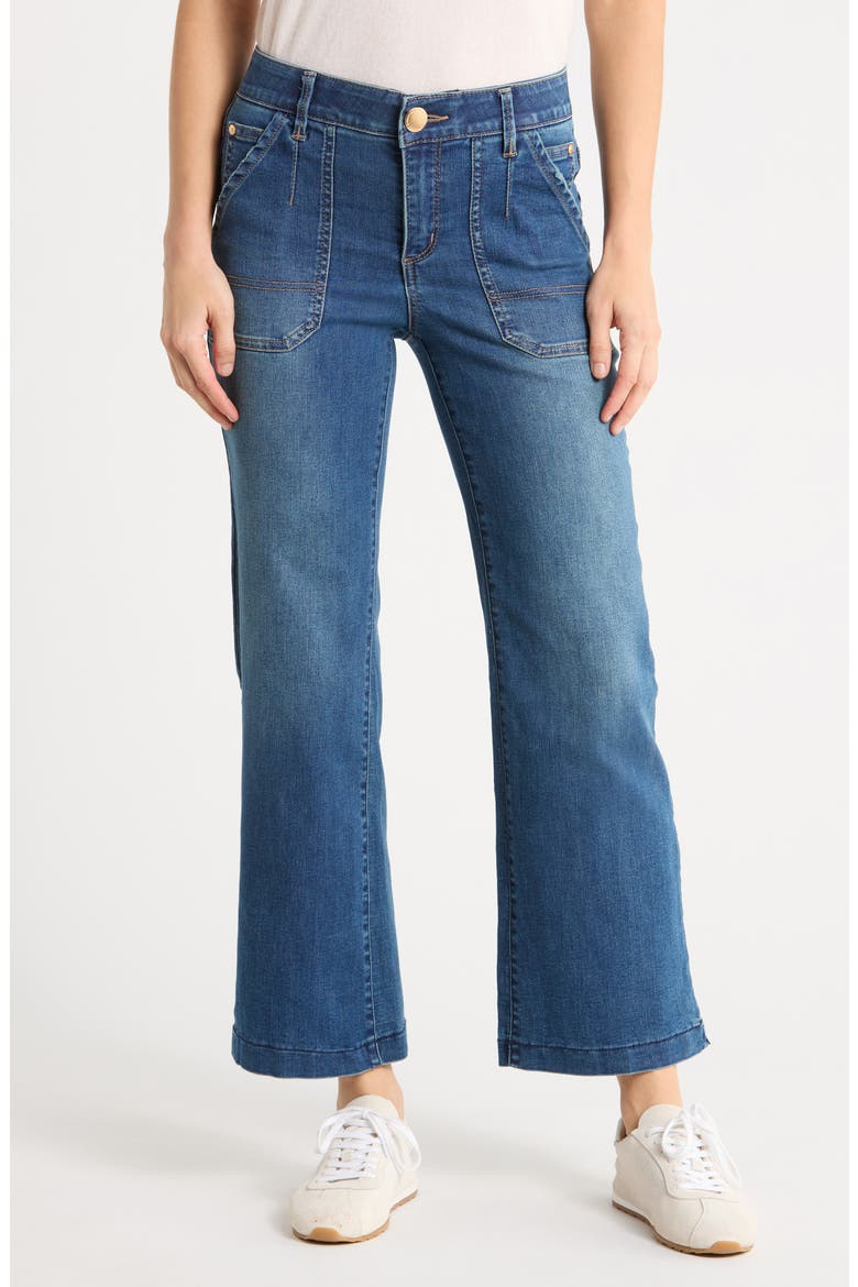 Porkchop Pocket Crop Wide Leg Jeans, Main, color, BLUE VINTAGE