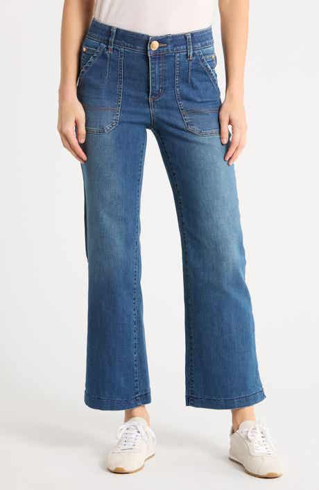 Porkchop Pocket Crop Wide Leg Jeans