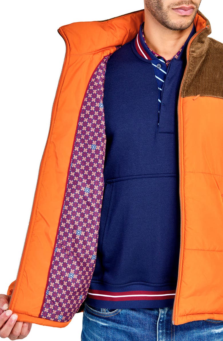 CONSTRUCT Solid Puffer Jacket, Alternate, color, Orange