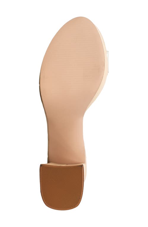 Chase & Chloe Chase And Chloe Hela Platform Sandal In Clear Beige
