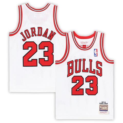 Preschool Mitchell & Ness Michael Jordan White Chicago Bulls 1997/98 Hardwood Classics Authentic Jersey