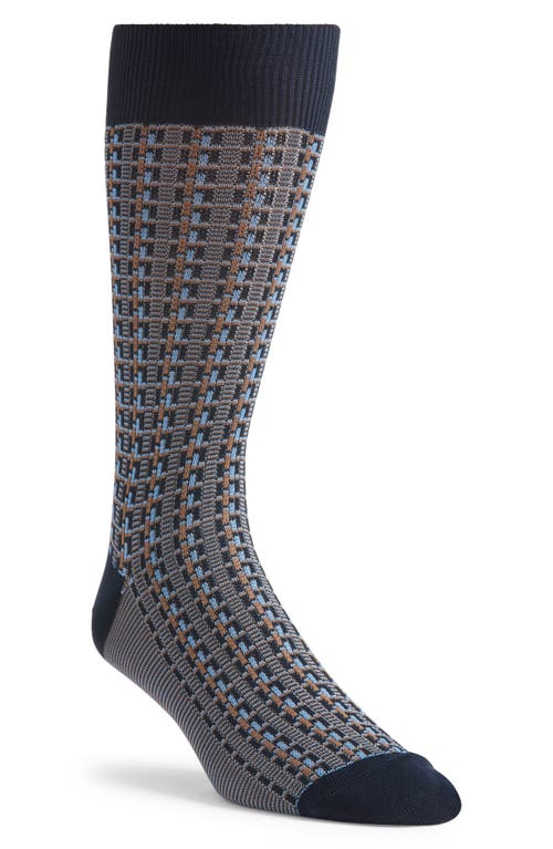 Pantherella Randolph Cotton Blend Dress Socks In Multi