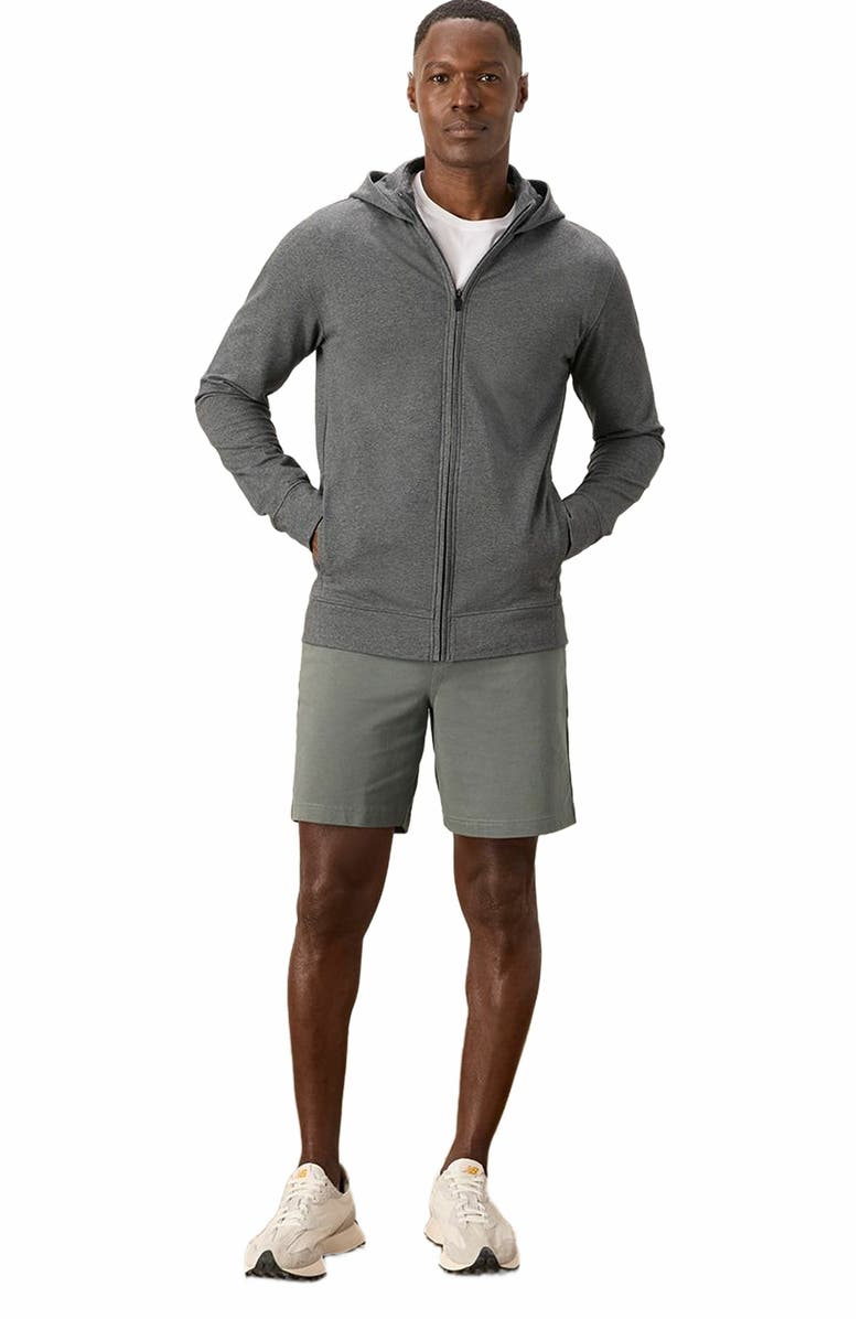 Pact Organic Cotton Stash French Terry Zip Hoodie, Main, color, Medium Grey Heather