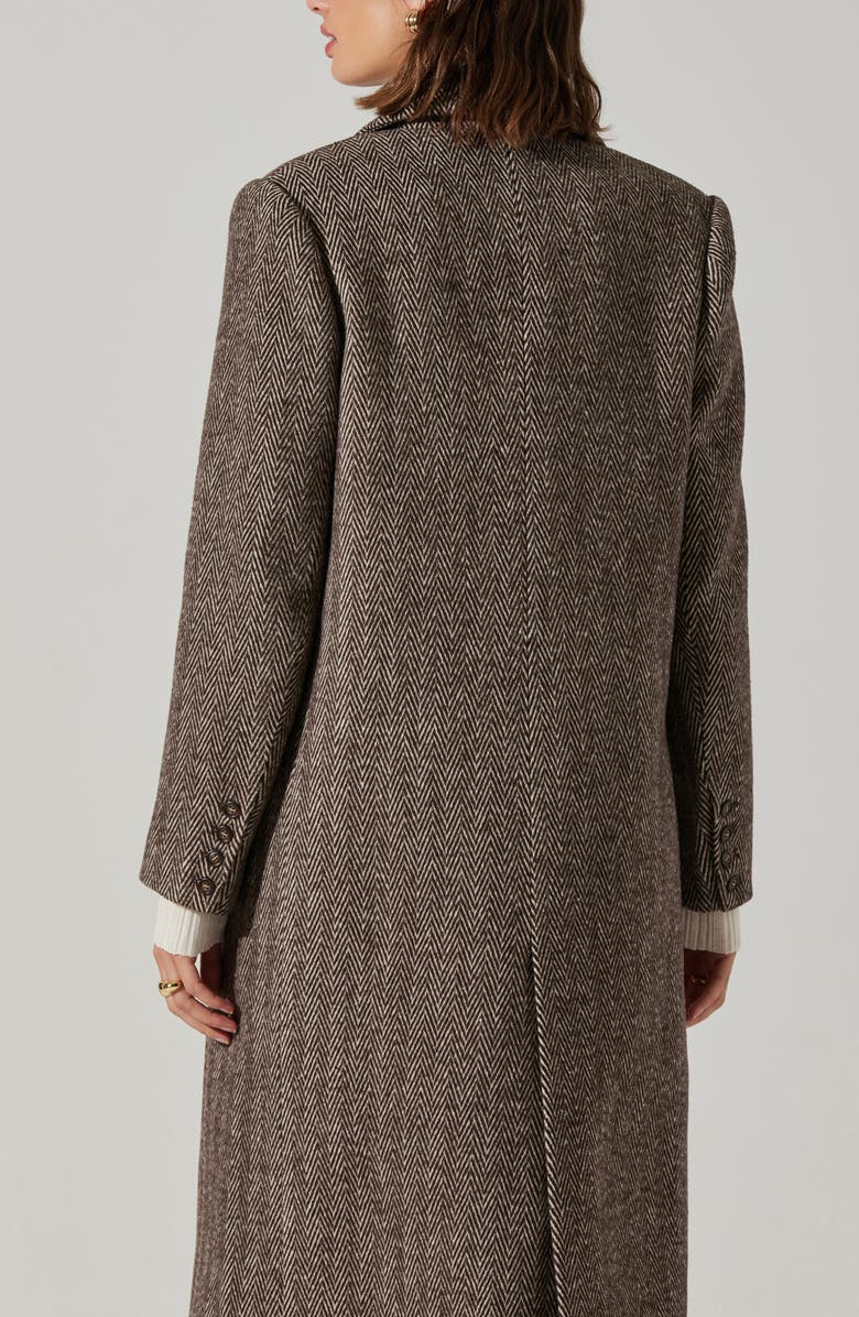 ASTR the Label Morana Longline Herringbone Coat, Alternate, color, 