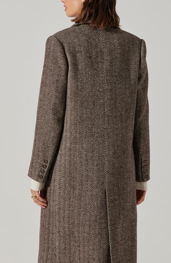 Morana Longline Herringbone Coat