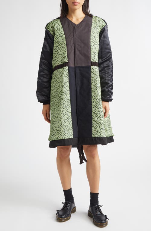 Tao Comme Des Garçons Reversible Quilted Coat In Black