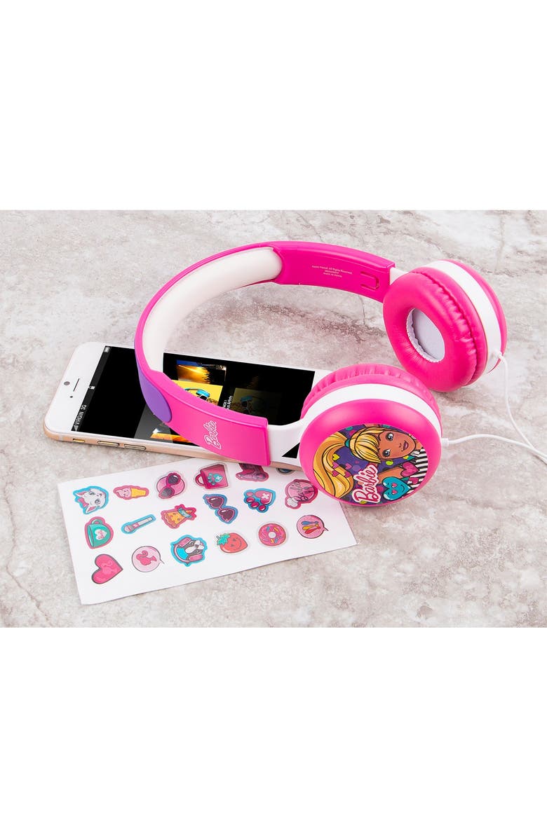 VIVITAR Barbie Kid Safe Headphones, Alternate, color, 