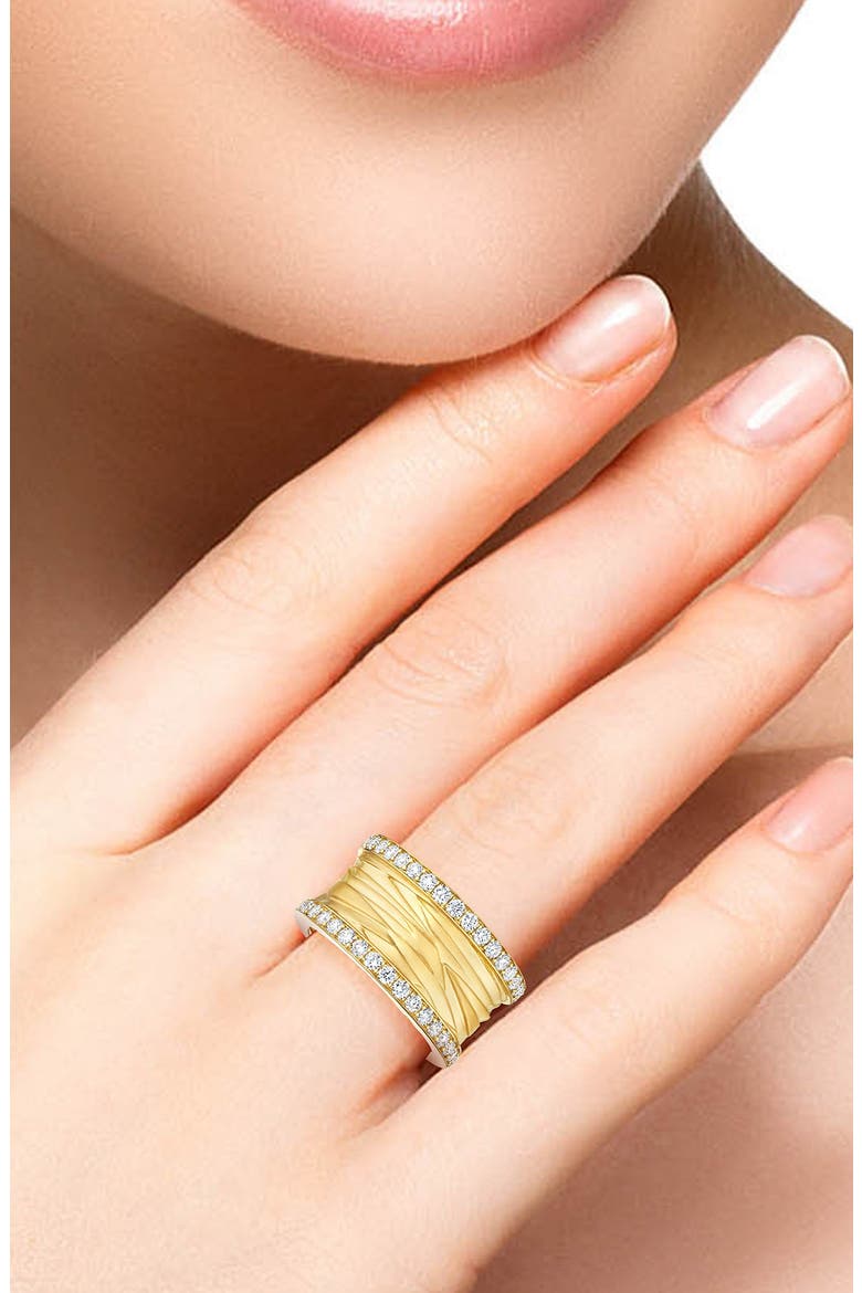Amazonia 18K Gold Diamond Ring, Alternate, color, YELLOW GOLD