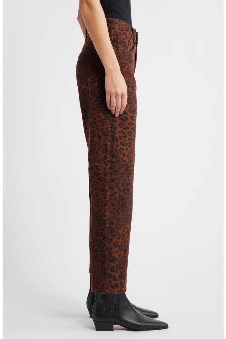 Nica High Waist Barrel Leg Jens, Alternate, color, BROWN CITA DENIM