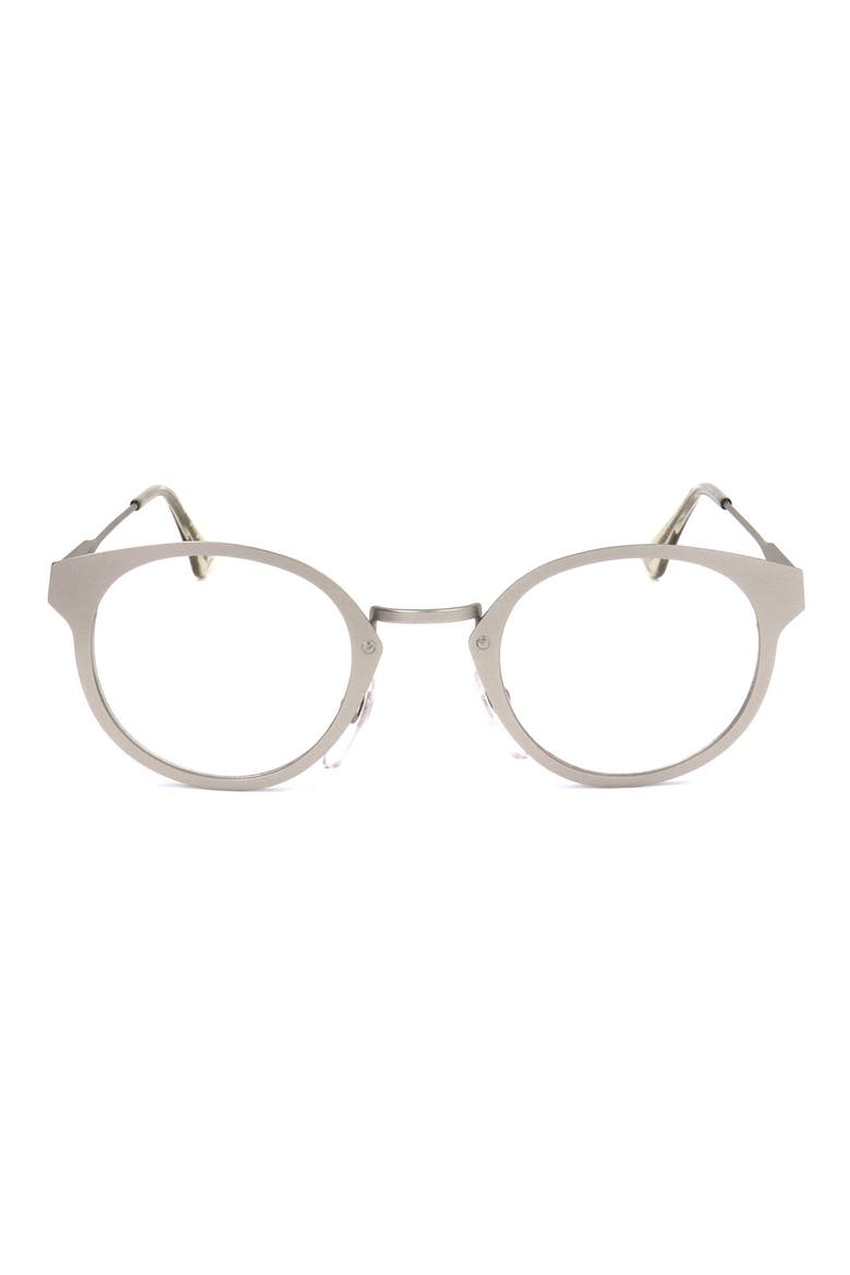 54mm Round Optical Glasses, Main, color, SILVER