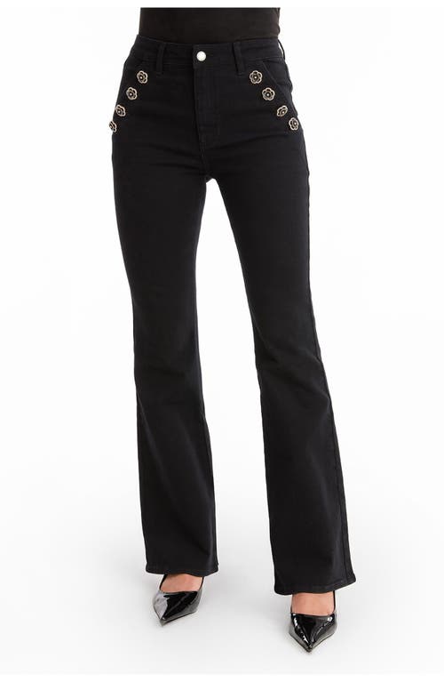 The Noli Shop Allegra Rose Jean Petite In Black