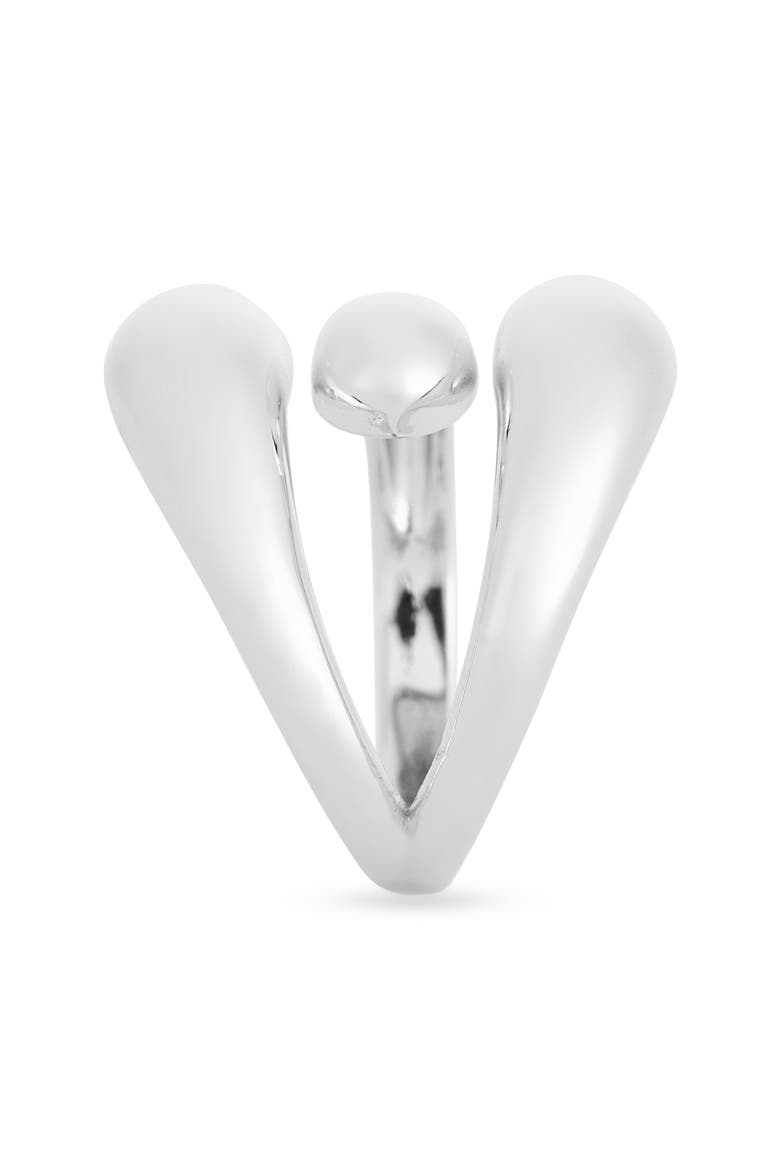 Demi Fine Bypass Ring, Alternate, color, SILVER