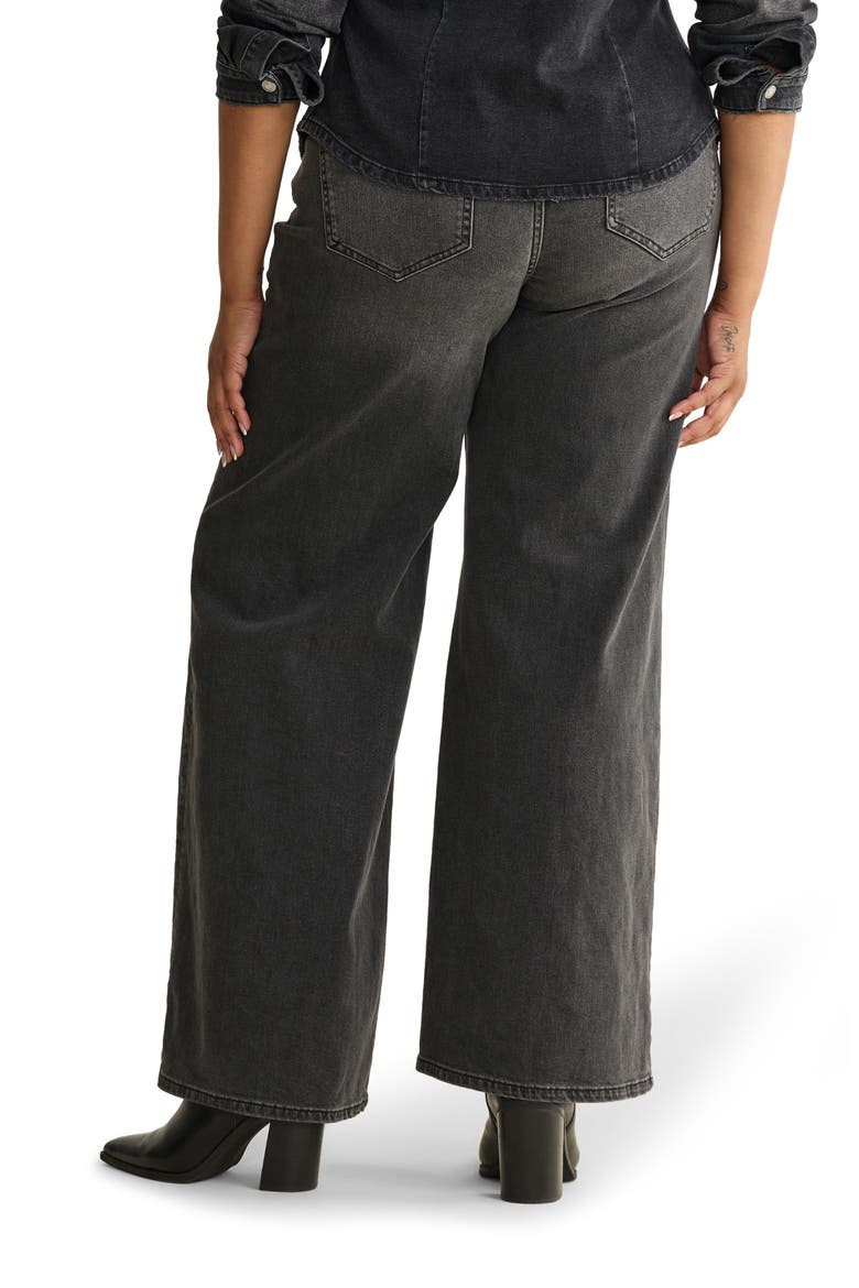 NCE High Waist Wide Leg Jeans, Alternate, color, OVERCAST