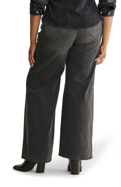 Warp & Weft Warp+weft Nce High Waist Wide Leg Jeans In Gray