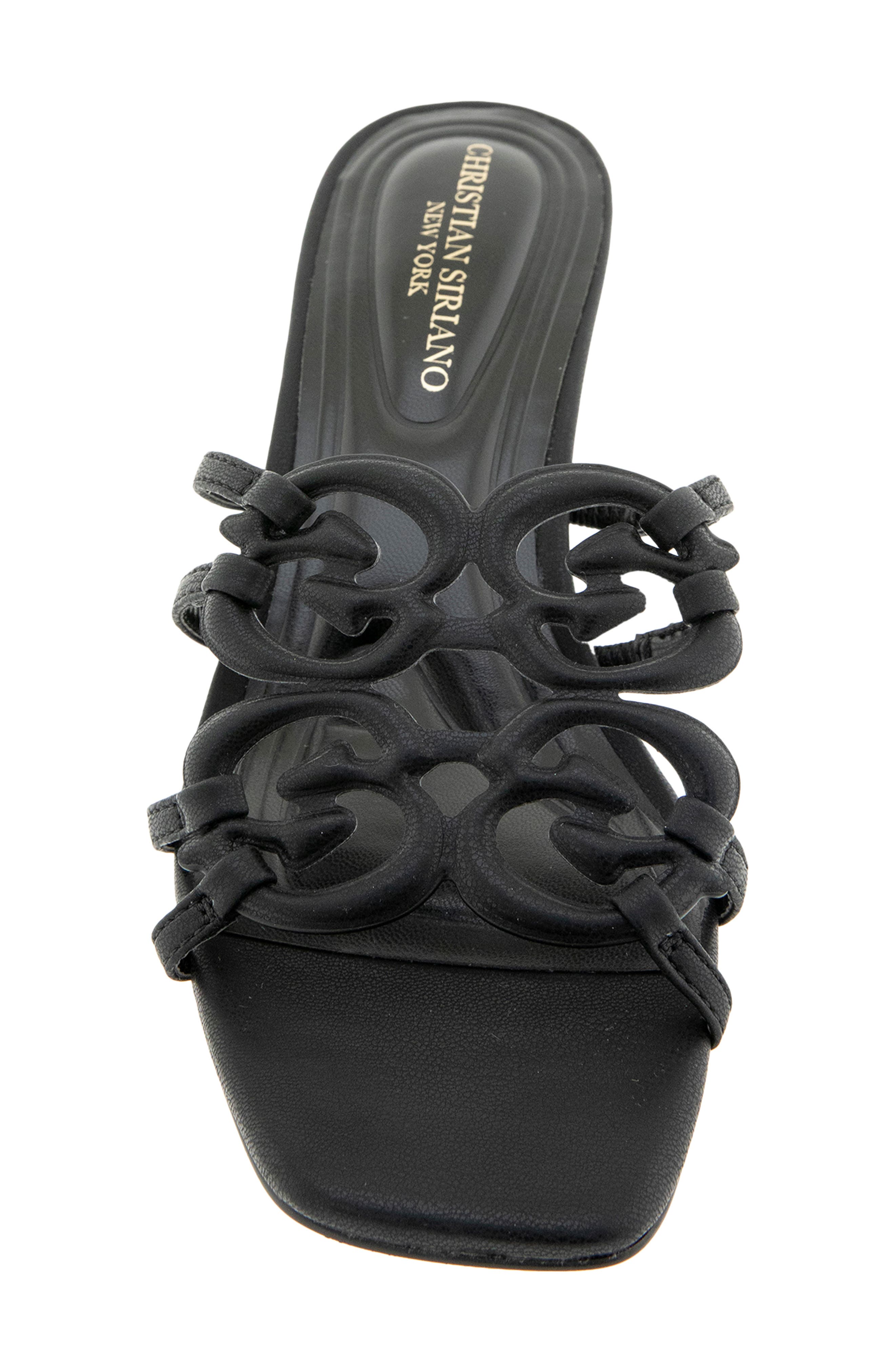 Christian Siriano Ixla Kitten Heel Sandal, Alternate, color, Black
