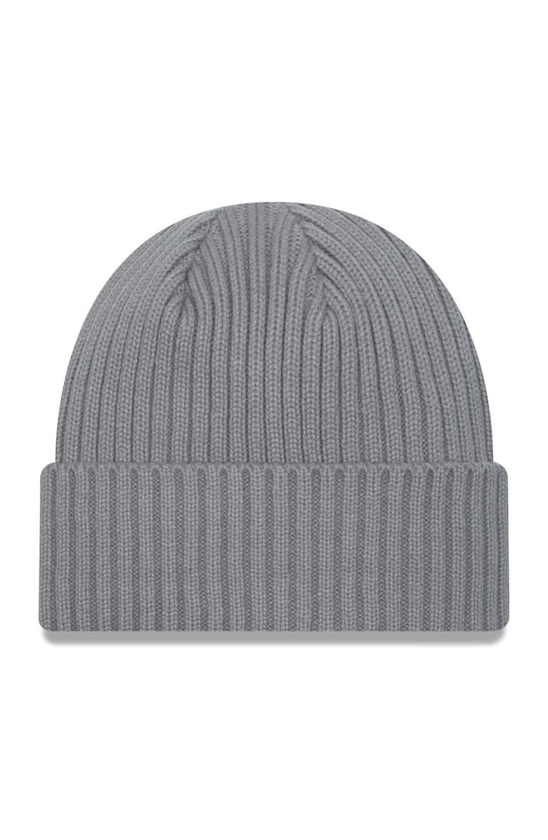 New Era Men's New Era Gray New England Patriots Color Pack Cuffed Knit Hat, Alternate, color, 