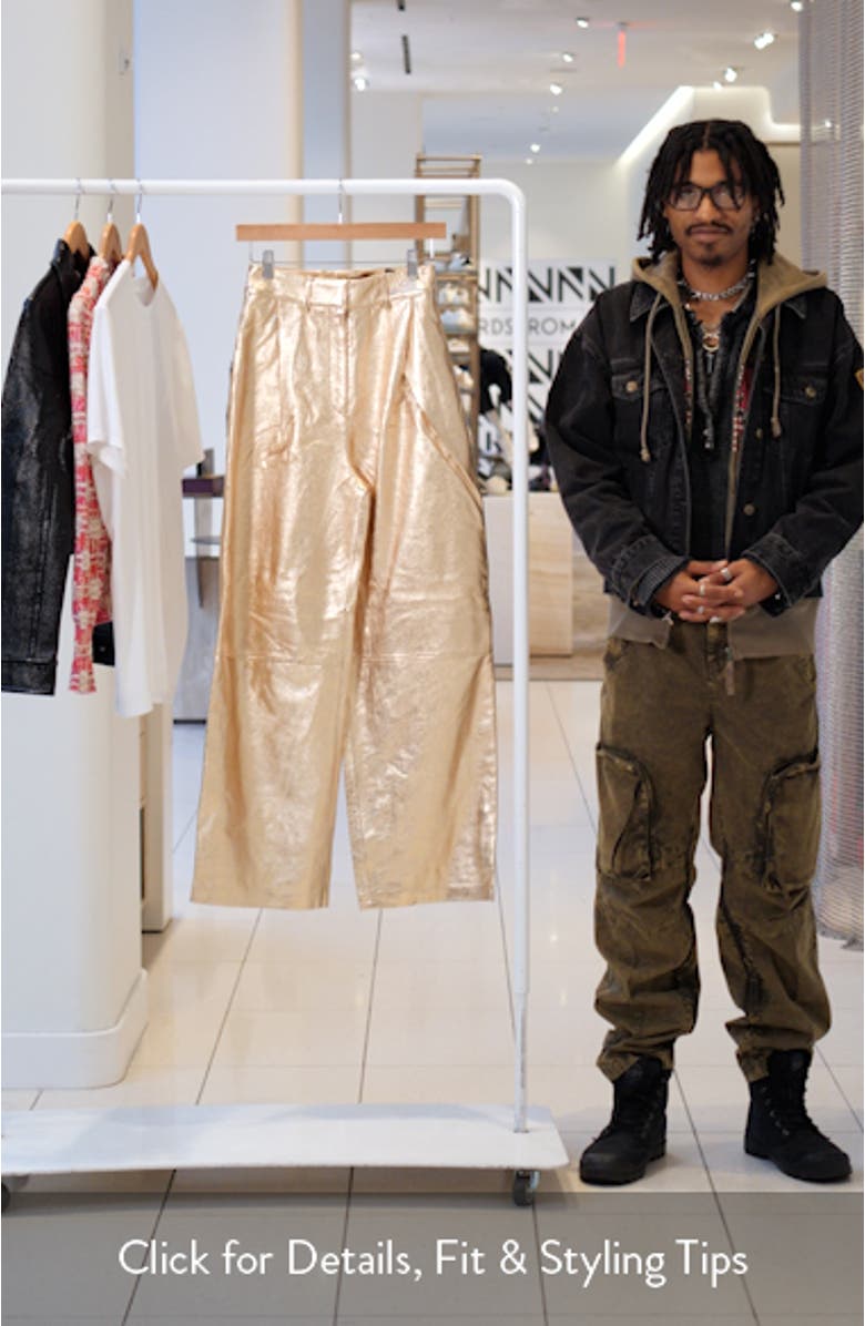 Metallic Leather Pants, sales video thumbnail