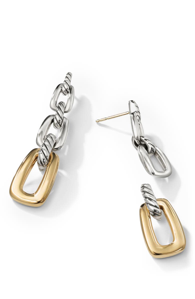 David Yurman Wellesley Link Drop Earrings with 18k Gold, Alternate, color, 