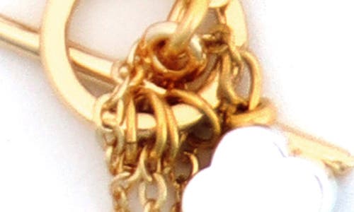 Panacea Mixed Charm Toggle Necklace In Gold