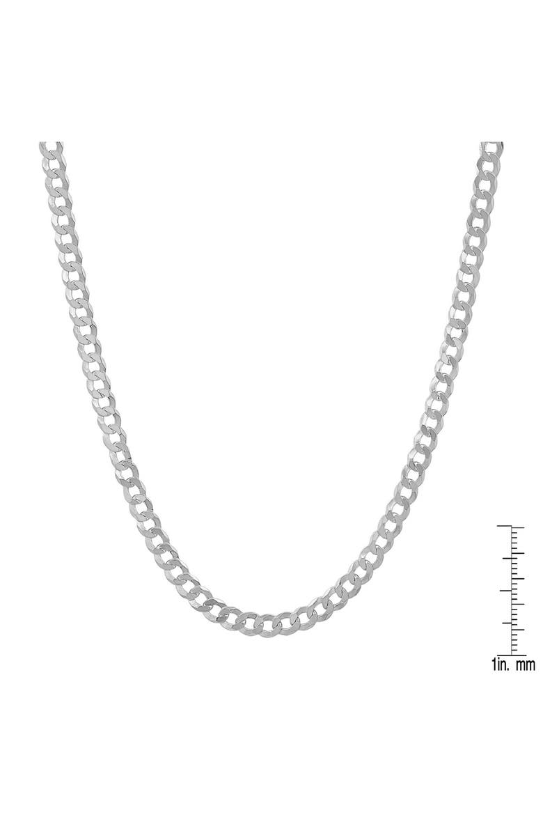Italian Cuban Chain Necklace, Alternate, color, SILVER