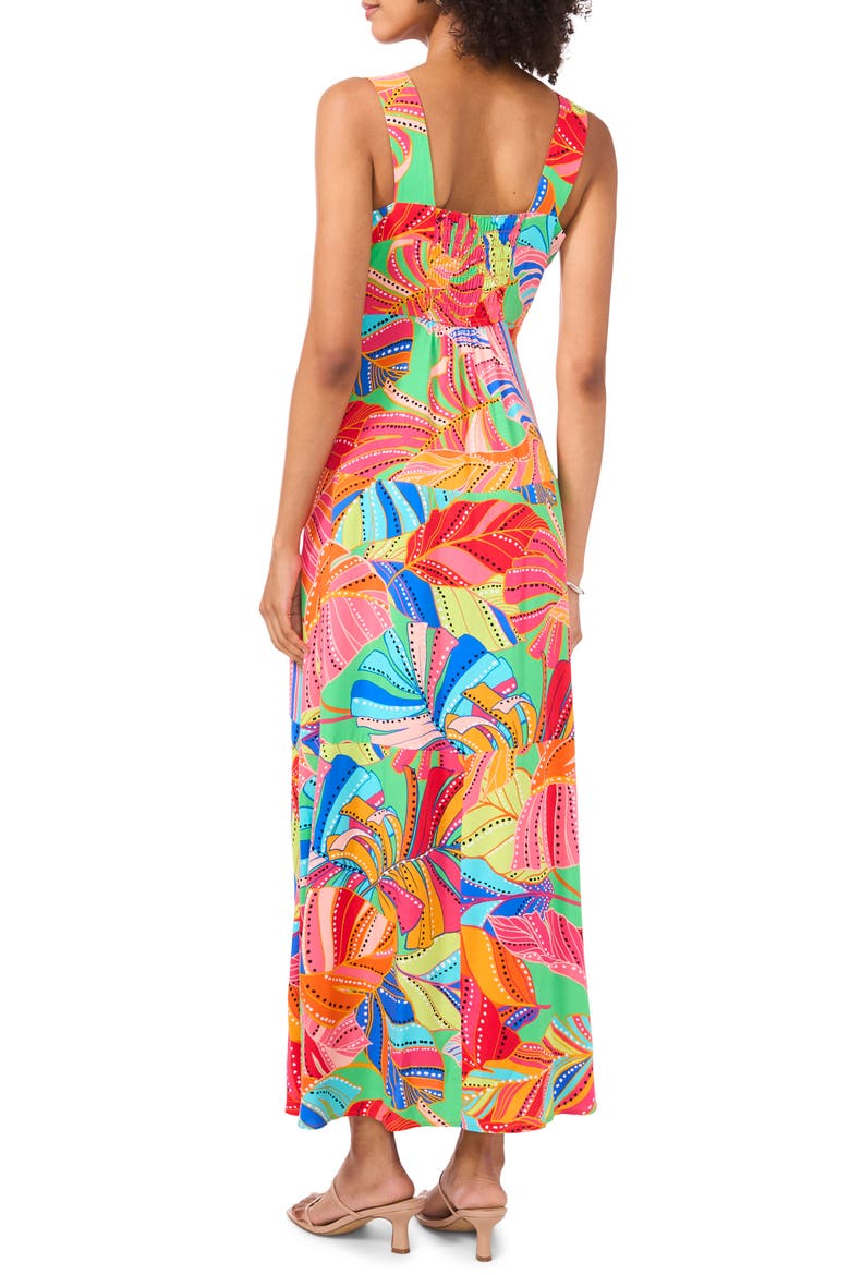 Print Panel Sleeveless Maxi Dress, Alternate, color, COOL LIME