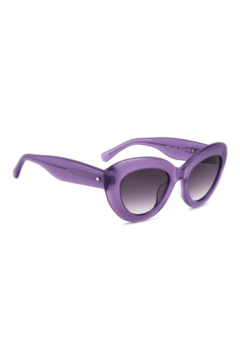 capri 50mm gradient cat eye sunglasses, Alternate, color, 0B3V-DG