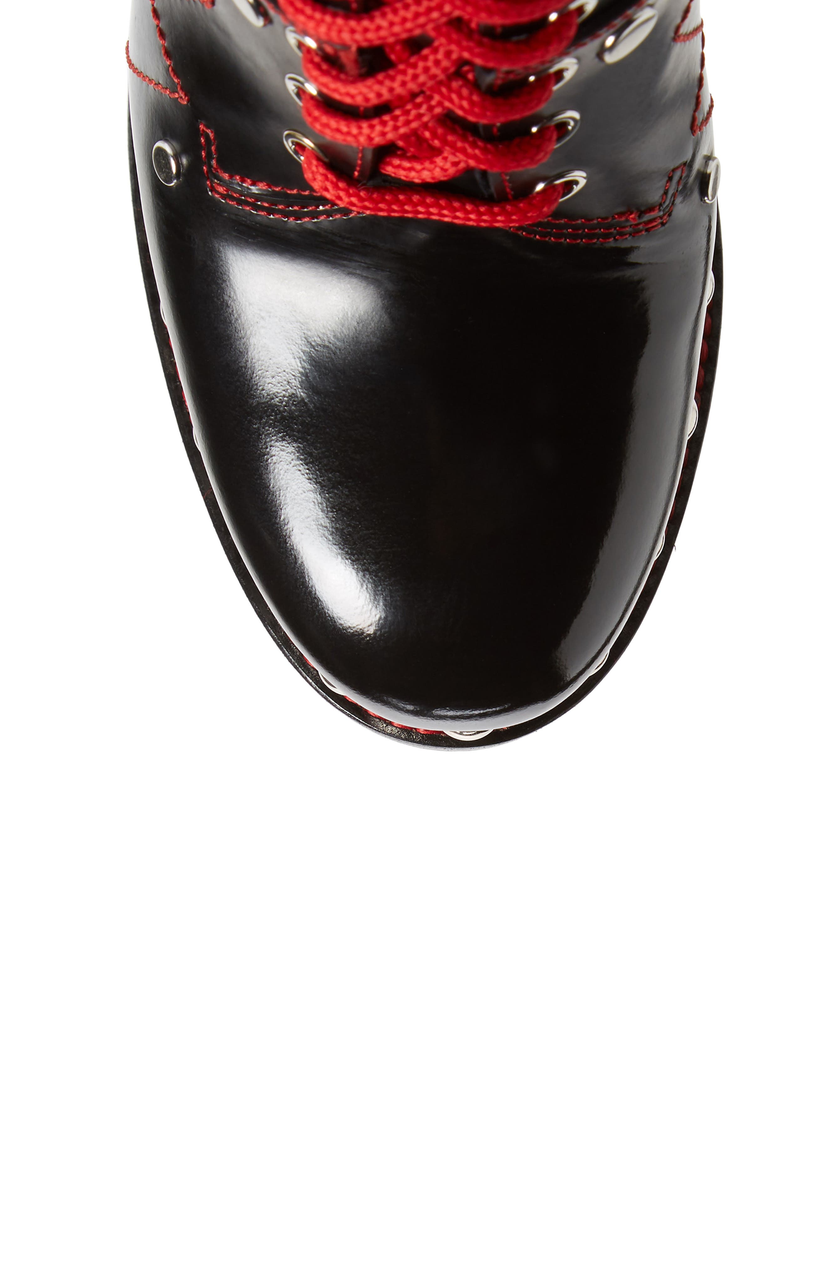 McQueen Alexander McQueen XXMM Lace-Up Platform Bootie, Alternate, color, 