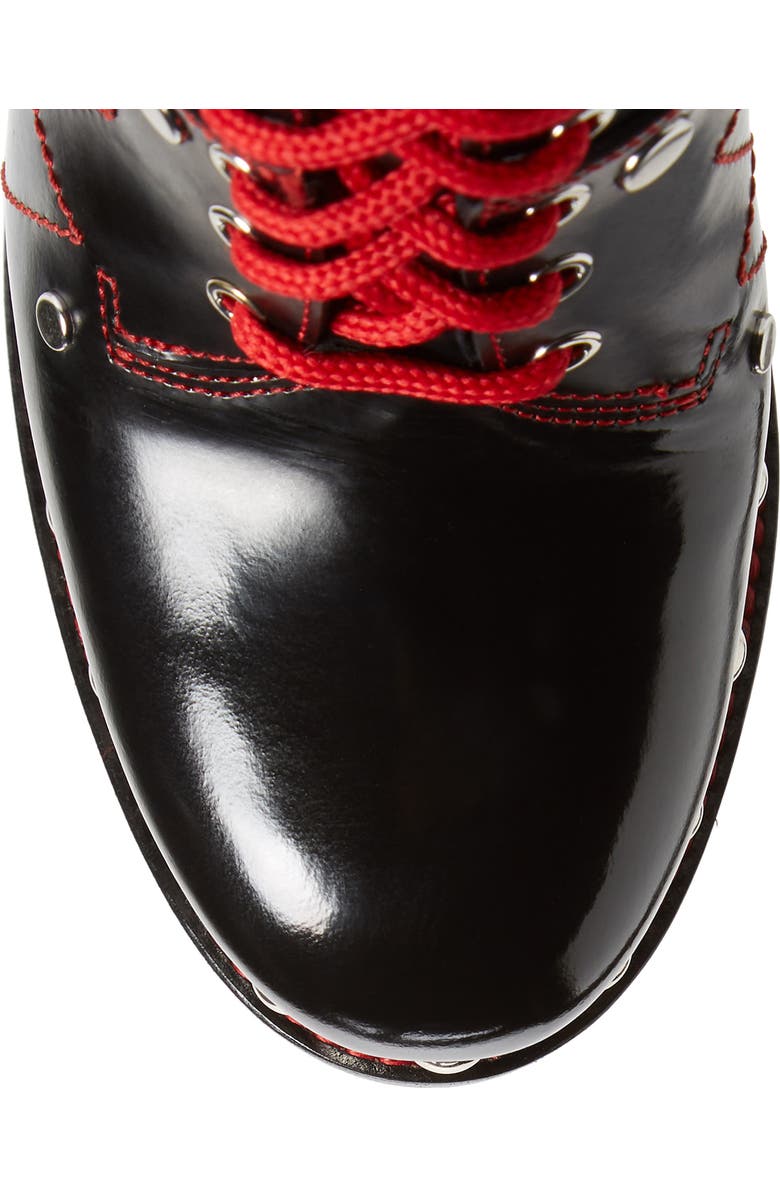 McQueen Alexander McQueen XXMM Lace-Up Platform Bootie, Alternate, color,
