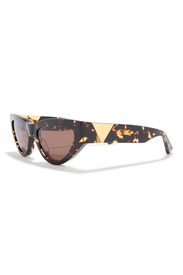 55mm Cat Eye Sunglasses, Alternate, color, HAVANA HAVANA BROWN